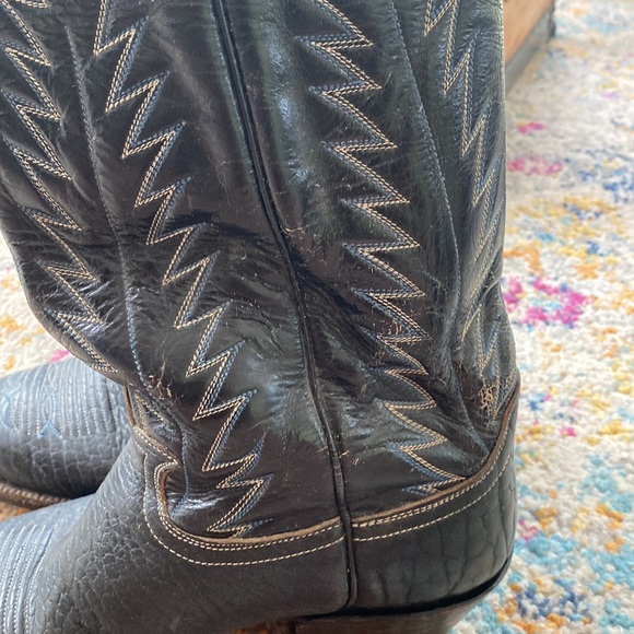 Hondo Shoes Vintage Mens Hondo El Paso Leather Western Cowboy Boots